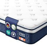 VASAGLE Matratze, 90 x 200 x 20 cm, Taschenfederkernmatratze aus...