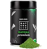 Matcha & CO | 100 % biologischer Premium-Matcha-Tee 80 g [Zeremonielle...