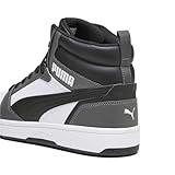 PUMA Unisex Rebound V6 Turnschuhe, Puma White Puma Black Shadow Gray, 41 EU