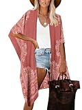 Breezy Lane Damen Badeanzug Cover Up Kimono Boho Loose Sommer Strickjacke...