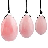 3 Stück Jade Ei Yoni Ei Massage Stein Übung Eier Heilstein Massagesteine...
