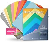 120x Buntes Papier A4 120 g/m² - Bastelpapier bunt - Buntpapier -...