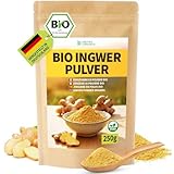 Detox Organica Ingwerpulver Bio 250g, 100% reiner Ingwer gemahlen,...