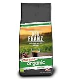 Der-Franz Espresso Bio Kaffee, Intensität 5/5, Bio Arabica umd Robusta,...