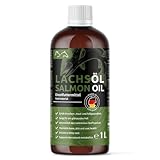 Greenpet Lachsöl für Hunde & Pferde 1 Liter - Omega 3 Natur Fischöl für...