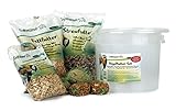 Erdtmanns Vogelfutter-Set im Plastikeimer, 1er Pack (1 x 2.8 kg)