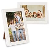 NVGVUP Bilderrahmen 10 x 15 cm, 2 Stück Kleine MDF Bilderrahmen zum...