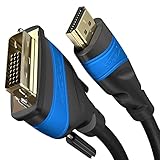 KabelDirekt – HDMI DVI Adapter Kabel mit A.I.S. Schirmung gegen...