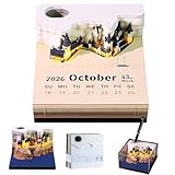 Aischens 3D-Kalender 2026, Kunstvoller Tischkalender mit...