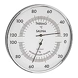 TFA Dostmann Analoges Sauna-Thermo-Hygrometer, 40.1032, Messung der...