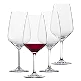 SCHOTT ZWIESEL Bordeaux Rotweinglas Tulip (4er-Set), zeitlose...