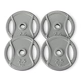 Amazon Basics Hantelscheibe mit 2,54-cm-Griff, 4 x 2,5 kg