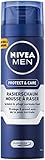 NIVEA MEN Protect & Care Rasierschaum im 6er Pack (6 x 200 ml), Schutz und...