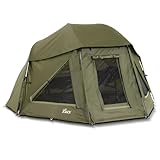 Lucx Wolf Brolly Schirmzelt für 1-2 Mann - wasserdichtes Angelzelt mit...