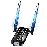 USB WLAN Stick Adapter für PC - Internet Stick 1300Mbps USB 3.0 Dual Band...