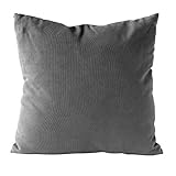 Nielsen Kissenbezug Uni, 45x45 cm, Gray Pinstripe (grau), Baumwolle,...