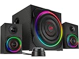 Speedlink GRAVITY CARBON RGB 2.1 Soundsystem Bluetooth - PC Lautsprecher...