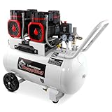 KnappWulf Flüsterkompressor Luftkompressor KW6070 Druckluftkompressor, 70L...