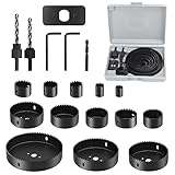 19 Stück Lochsäge Set, Sägeblattgröße 19-127 mm, mit...