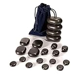 Hot Stone Set von TAOline, 20 Basalt Massagesteine, Einsteiger-Set