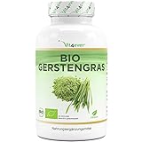 Bio Gerstengras - 365 Kapseln - Hochdosiert mit 1500mg je Tagesportion -...