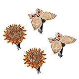 HIAKDOFT 4 Stück Teiliges Auto Lufterfrischer Vent Clip mit Strass...