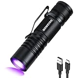 MOWETOO UV Taschenlampe Aufladbar - Mini LED UV Lampe Schwarzlicht...