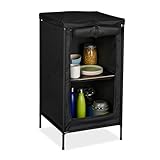 Relaxdays Campingschrank mit 2 Ablagen, HBT: 87x47,5x47,5 cm, Campingregal...