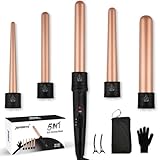 5 in 1 Lockenstab Set - janelove 10-32mm Keramik Lockenstab mit...