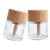 TOYZFRIENDY 2 Stück Leere Glas diffusorflaschen Rund Transparent...