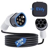 EVify Typ 2 Ladekabel 22kW 7M 32A für Elektroauto & Hybrid inkl....