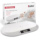 Belko® Digitale Babywaage – Flache Stillwaage bis 20 kg für Babys,...