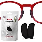 Setex Gecko Grip Anti-Rutsch-Nasenpads für Brillen (5 schwarze Paare),...