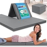 ELONEO Klappmatratze 140x200 cm, 8 cm hoch, Gästematratze klappbar,...