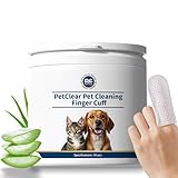 PETCLEAR Ohrpflege Finger-Pads für Hunde & Katze | Besonders weiche &...