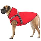 Mosucoirl Hunde Regenmantel Wasserdichter Hunde Kapuzenpullover...