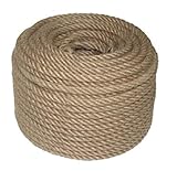 Natürliches Jute-Seil, 8 mm dick, 50 m lang, für Garten, Basteln,...