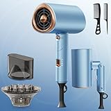 Haartrockner mit Diffusor, 2000W Ionen Föhn, 3 Heizstufen, Kaltluft-Taste,...