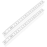 NIYANGLE 2 Stück Teiliges Kunststoff zollstock Fach Klappbarem Maßstab...