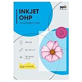 PPD 50 x A4 Inkjet Premium Overheadfolie für vollfarbige Ausdrucke in...