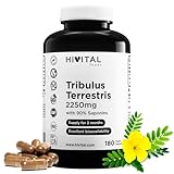 Tribulus Terrestris 2250 mg. 180 vegane Kapseln für eine 2-monatige Kur....