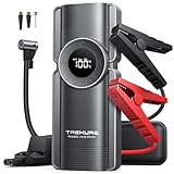 TREKURE Starthilfe Powerbank mit Kompressor, 150PSI 5500A Auto Starthilfe...