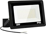 Jefedana LED Strahler Außen 50W-IP66 Wasserdicht Fluter-6500K 5000LM...