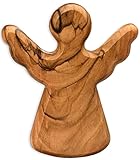 Kassis Geschenkartikel Olivenholz-Schutzengel - Handgefertigte Engel-Figur...