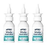 APTEO Meerwasser Nasenspray Isotonisch, 3×30 ml, ab 1. Monat, Enthält...