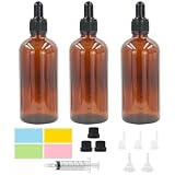 Episkey 3 x 100ml Braunglas Flaschen mit Pipettenflasche Pipette &...