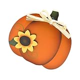 Zerodeko 1stk Kürbis-Ornament Aus Holz Herbst-Thanksgiving-tischläufer...