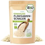 Flohsamenschalen Gemahlen Bio 500g, 99% Reinheit in Deutschland...