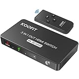 HDMI Switch Automatisch, HDMI Switch 4k HDMI Splitter 3 in 1 Out, HDMI...