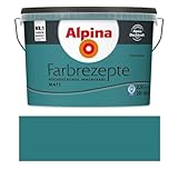 Alpina Farbrezepte Innenfarbe – Petrol de Luxe matt – Wandfarben für...